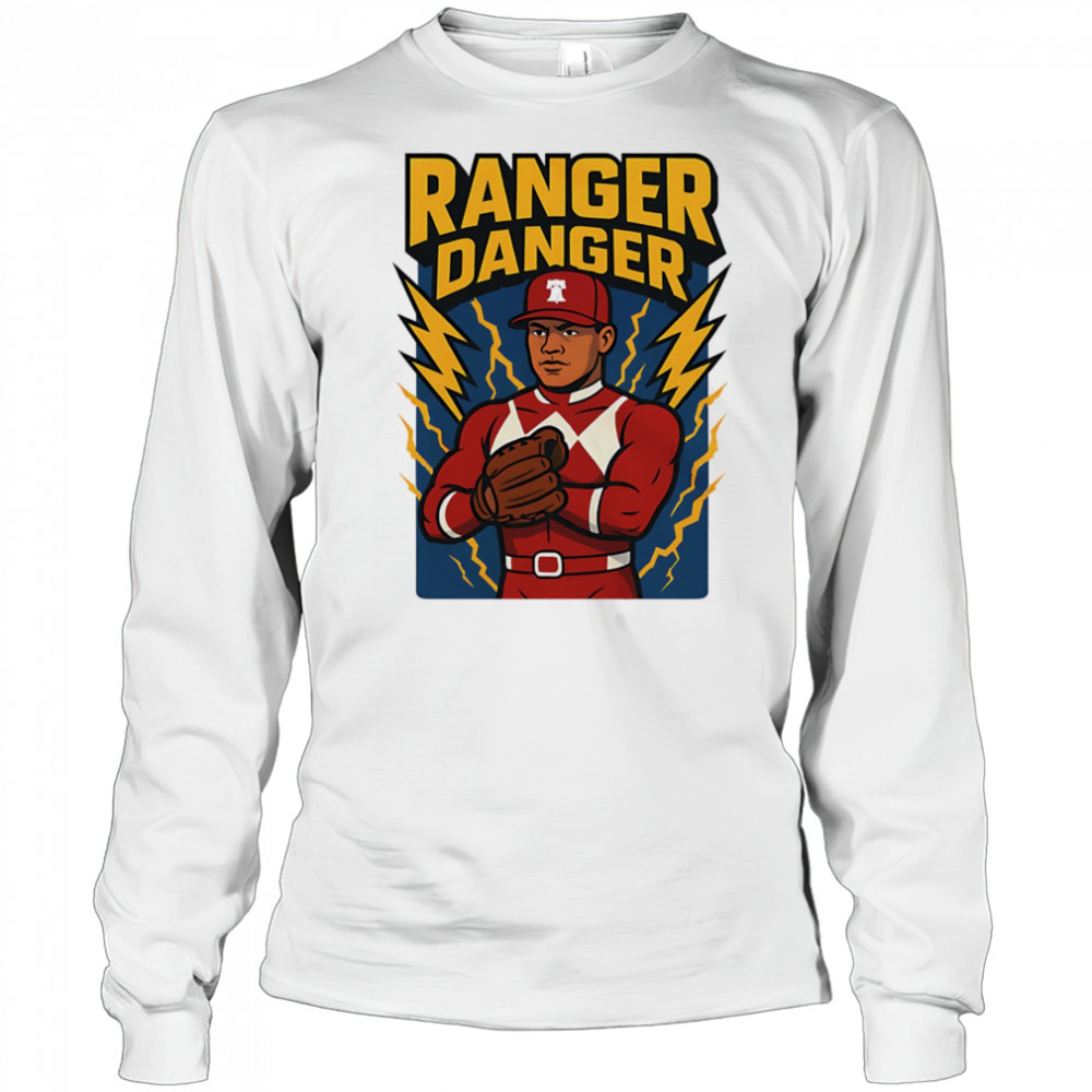 Ranger Danger Phillies baseball shirt Long Sleeved