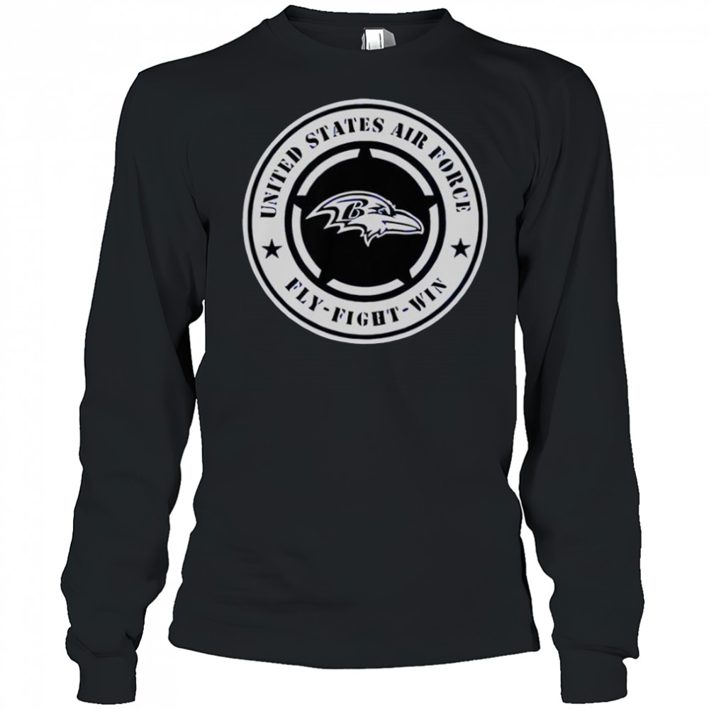 Ravens United States Air Force Military Appreciation Night T-Shirt Long Sleeved
