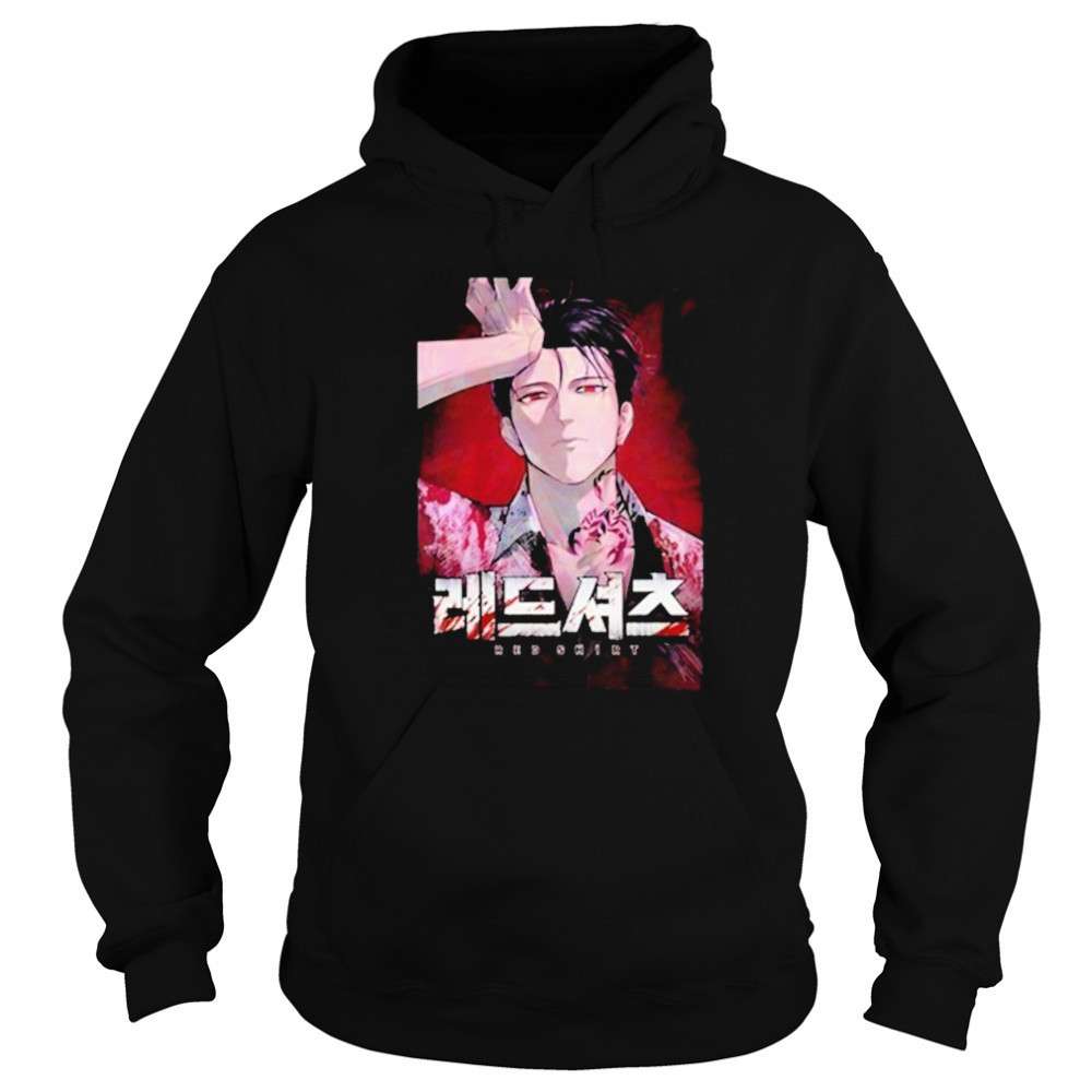 Red Shirt Manga Waifu T-shirt Sweatshirt