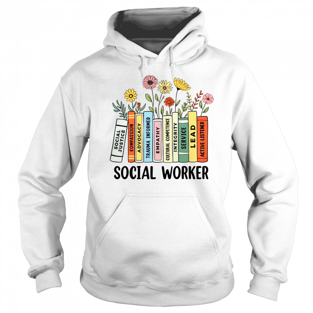 Retro Social Worker Wildflowers Advocate Social Justice shirt Sweatshirt