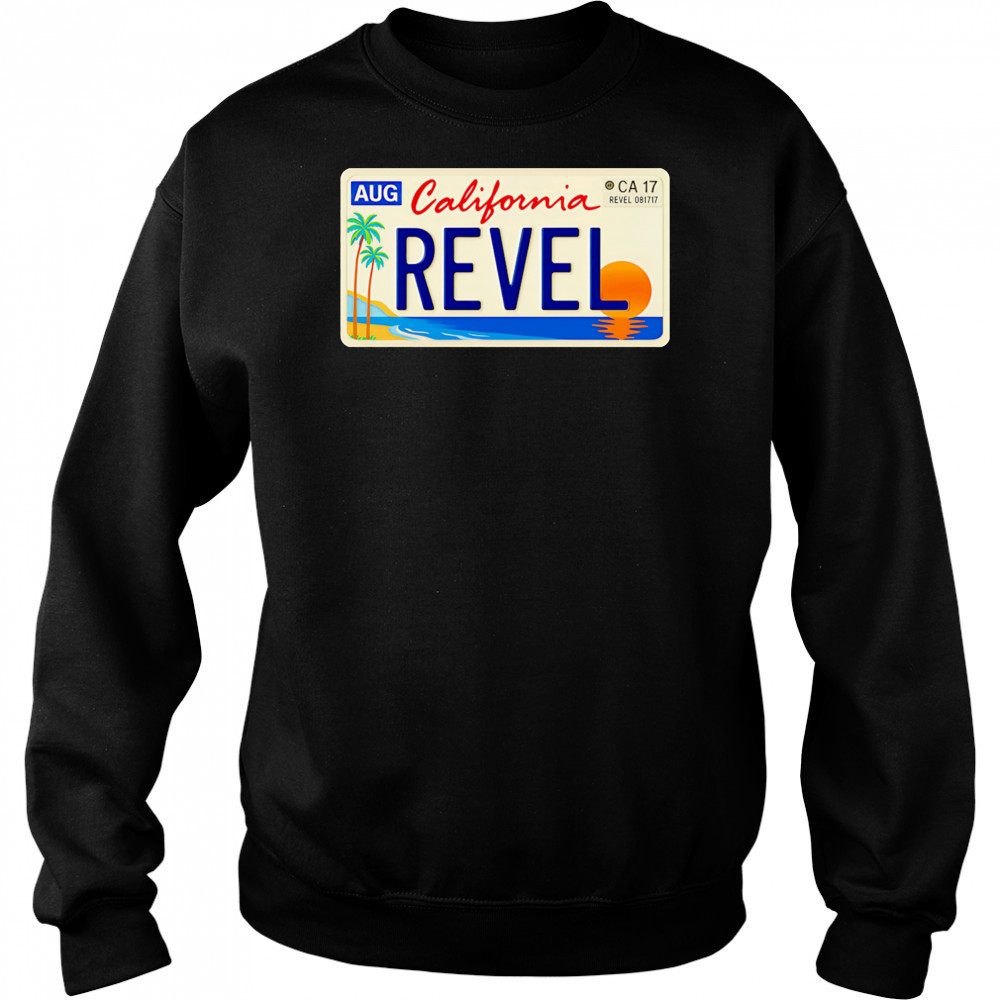 Revel California car plate oversized shirt Hoodie