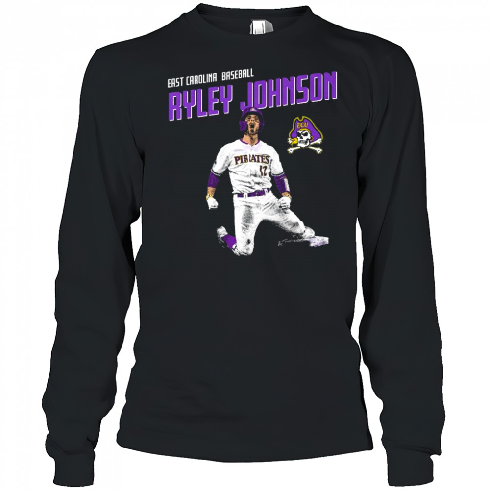 Ryley Johnson East Carolina Pirates baseball NCAA Division I 2025 Graphic t-shirt Long Sleeved