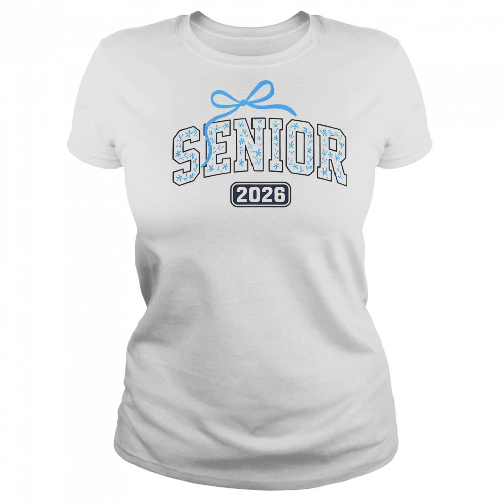Senior 2026 Graduation Floral Pattern T-Shirt Women's T-shirt
