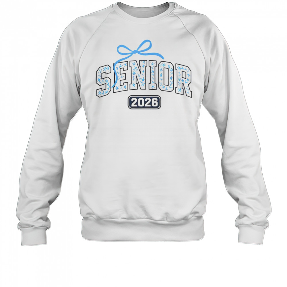 Senior 2026 Graduation Floral Pattern T-Shirt Sweatshirt