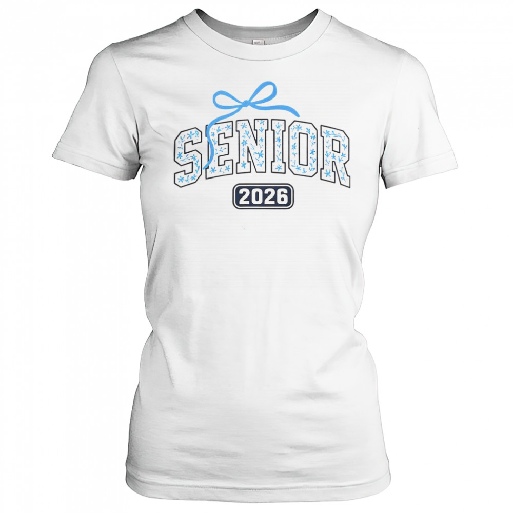 Senior 2026 Graduation Floral Pattern T-Shirt Women's T-shirt