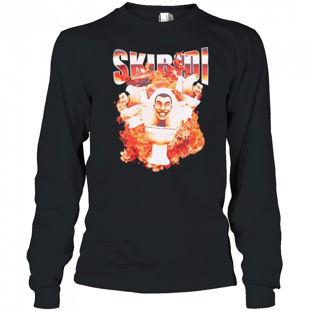 Skibidi Toilet Explosion shirt Long Sleeved