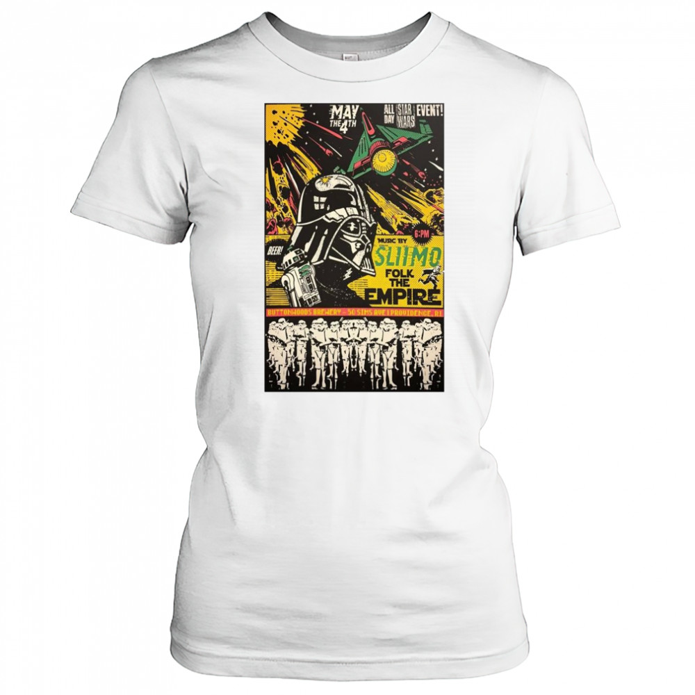 Slimo and Folk The Empire Buttonwoods Brewery On May 4 2025 Shirt Women's T-shirt