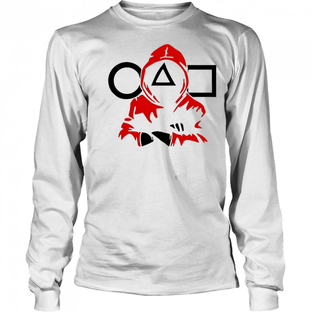 Squid Game round square triangle shirt Long Sleeved