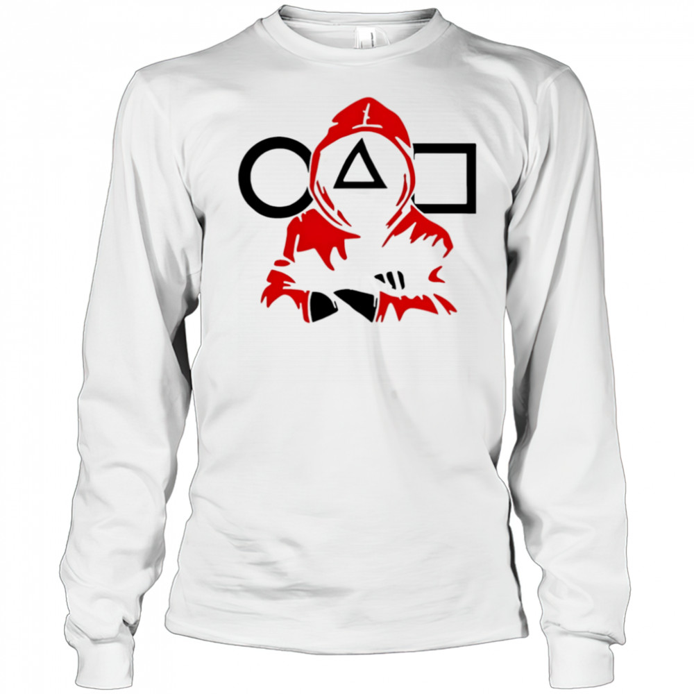Squid Game round square triangle shirt Long Sleeved