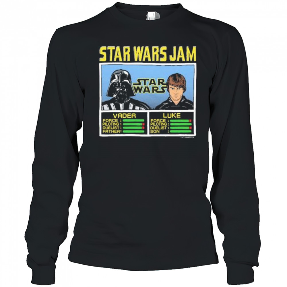 Star Wars Jam Vader And Luke Graphic t-shirt Long Sleeved