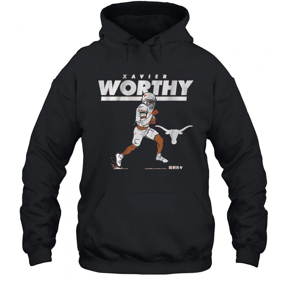 Texas Longhorn Football NCAA Xavier Worthy Superstar Pose t-shirt Hoodie
