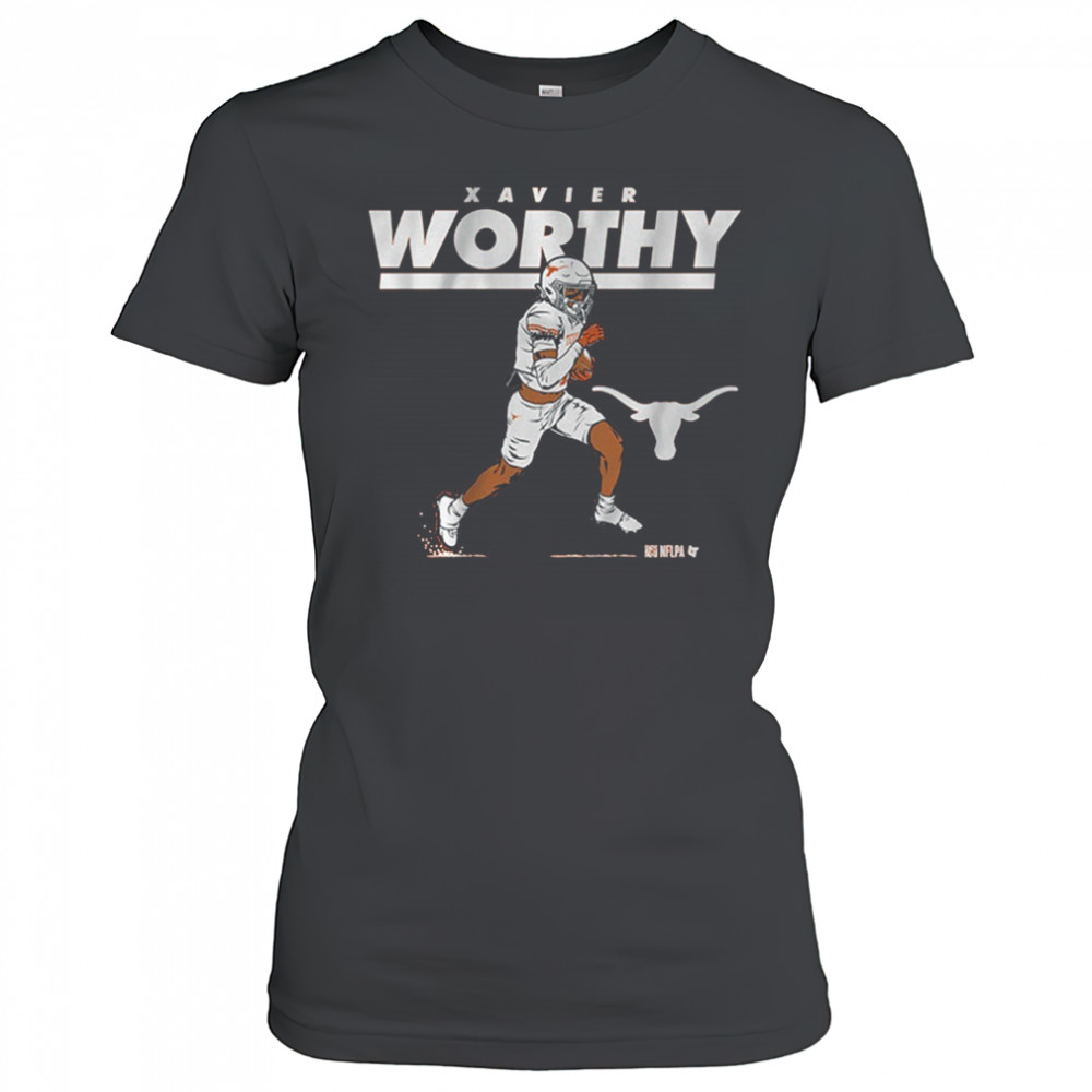 Texas Longhorn Football NCAA Xavier Worthy Superstar Pose t-shirt Women's T-shirt