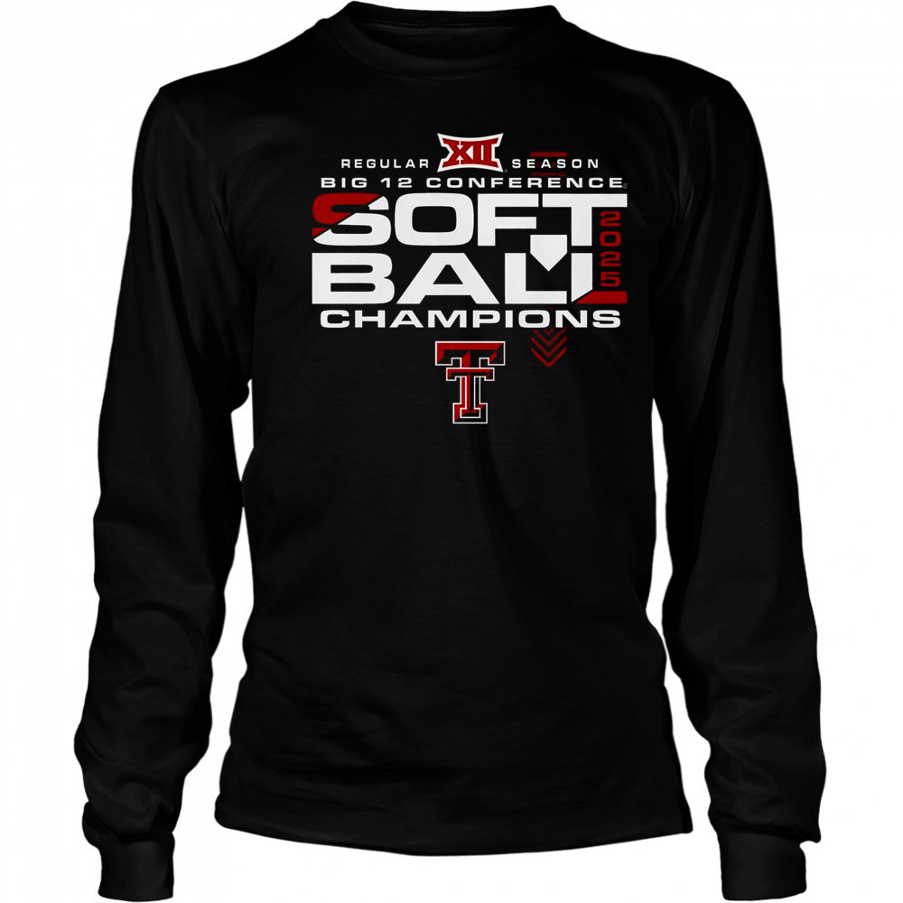 Texas Tech Red Raiders 2025 Big 12 Softball Regular Season Champions T-Shirt Long Sleeved