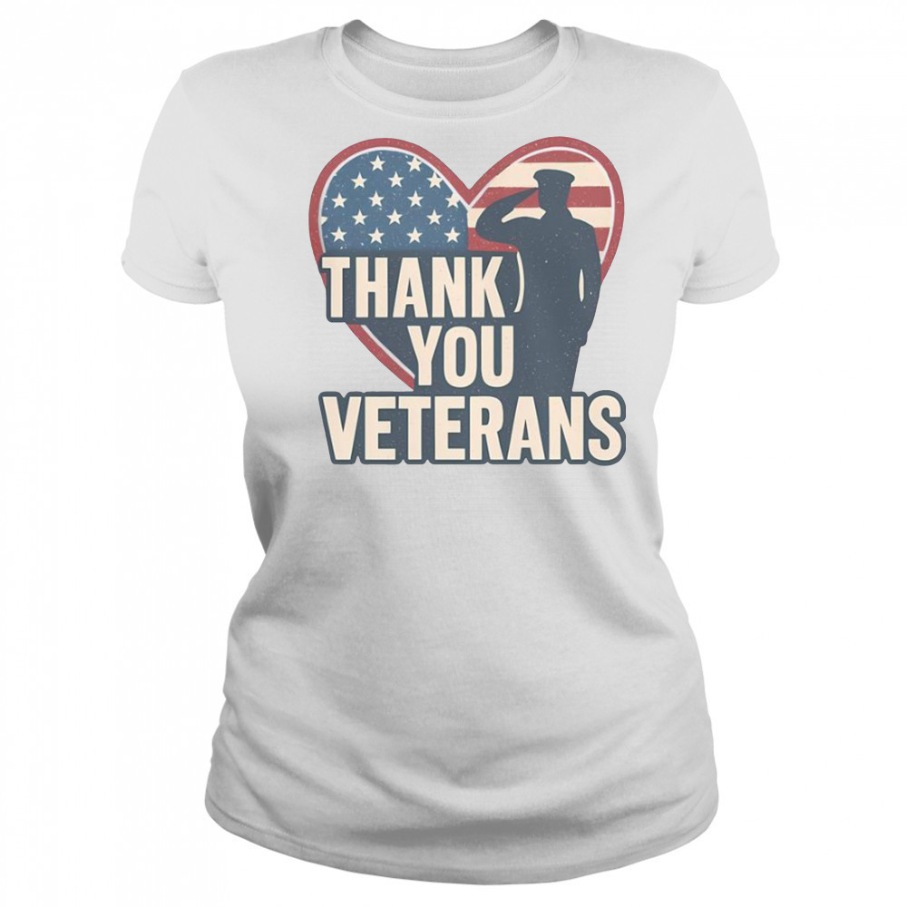 Thank You Veterans America Heart T-Shirt Women's T-shirt