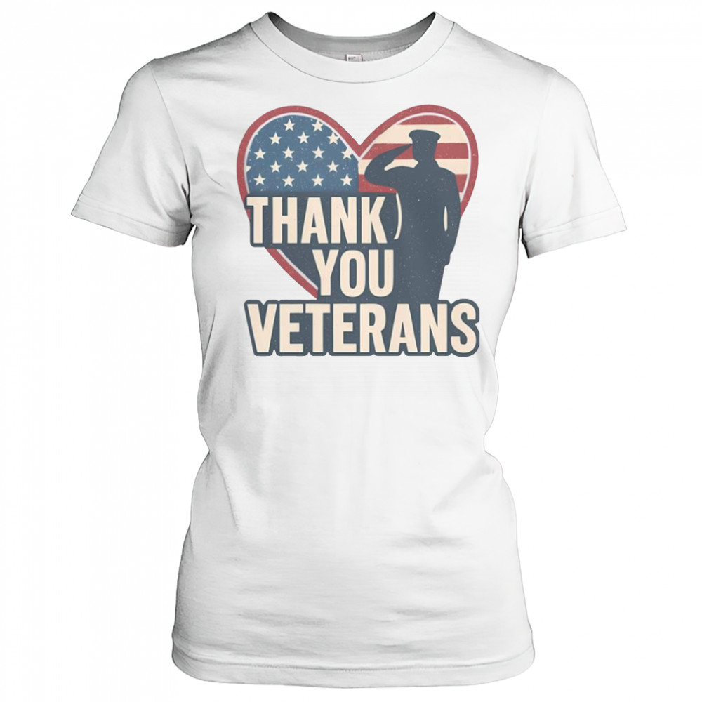 Thank You Veterans America Heart T-Shirt Women's T-shirt