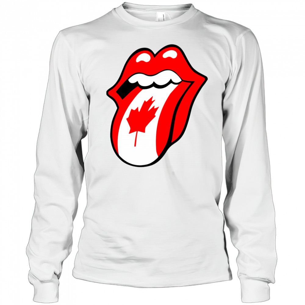 The Rolling Stones Canadian Flag Long Sleeved