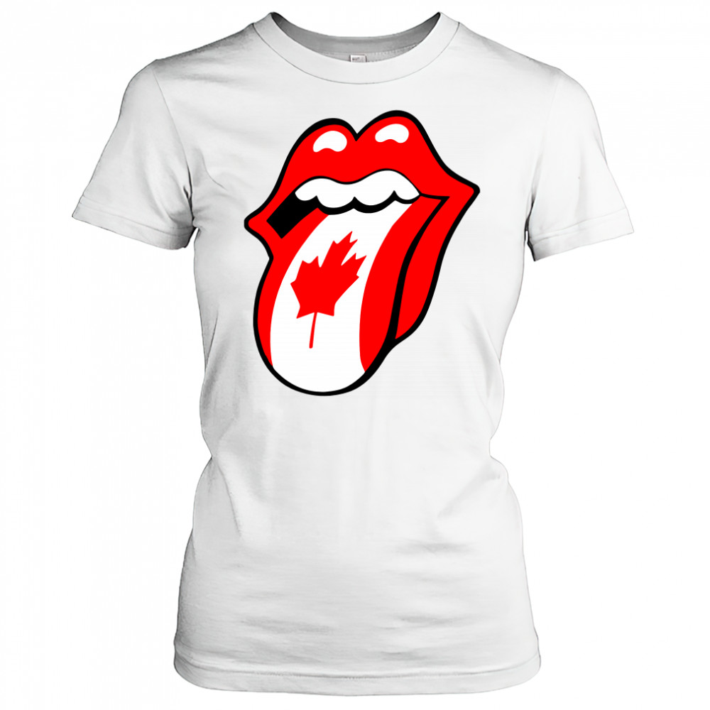 The Rolling Stones Canadian Flag Women's T-shirt