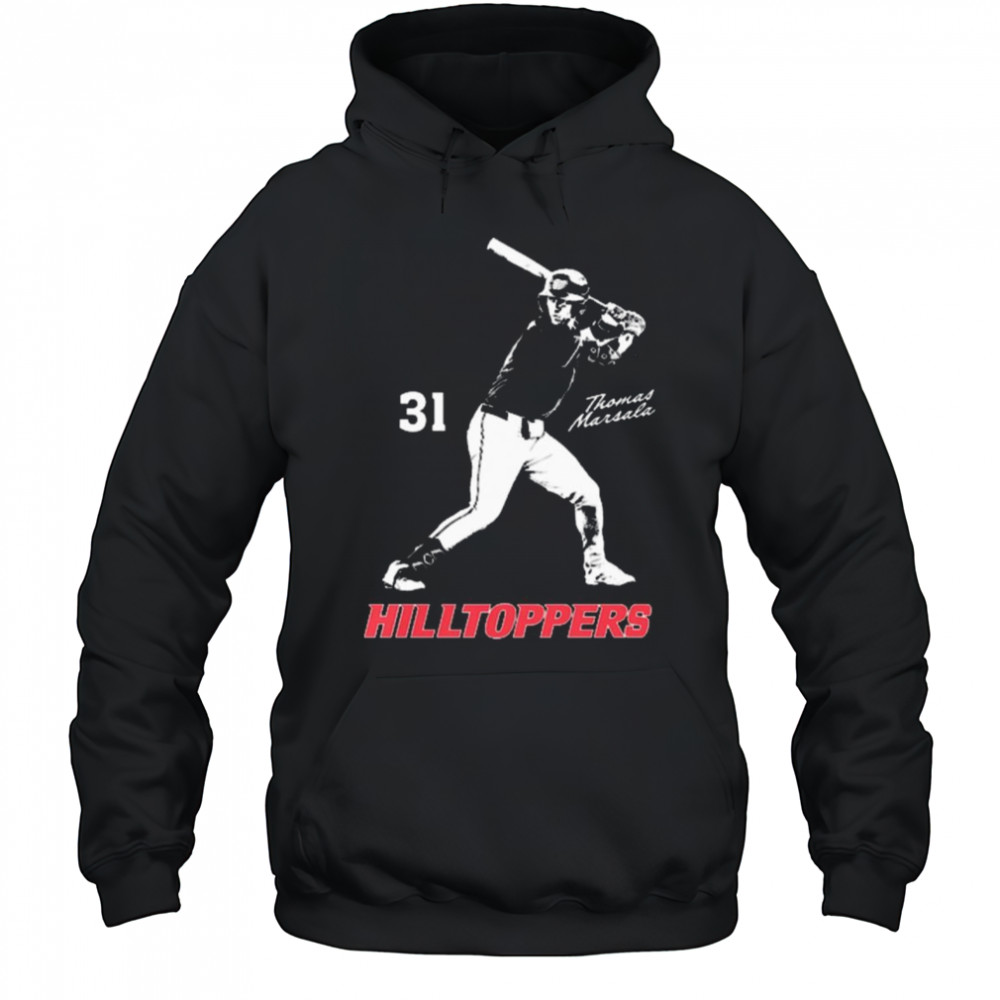 Thomas Marsala Illustrated 31 Western Kentucky Hilltoppers baseball NCAA Division I 2025 t-shirt Hoodie