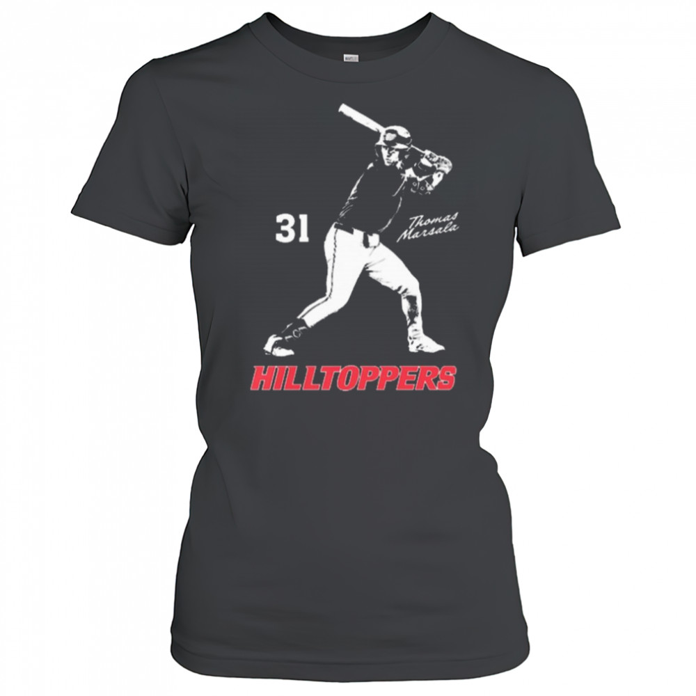 Thomas Marsala Illustrated 31 Western Kentucky Hilltoppers baseball NCAA Division I 2025 t-shirt Women's T-shirt