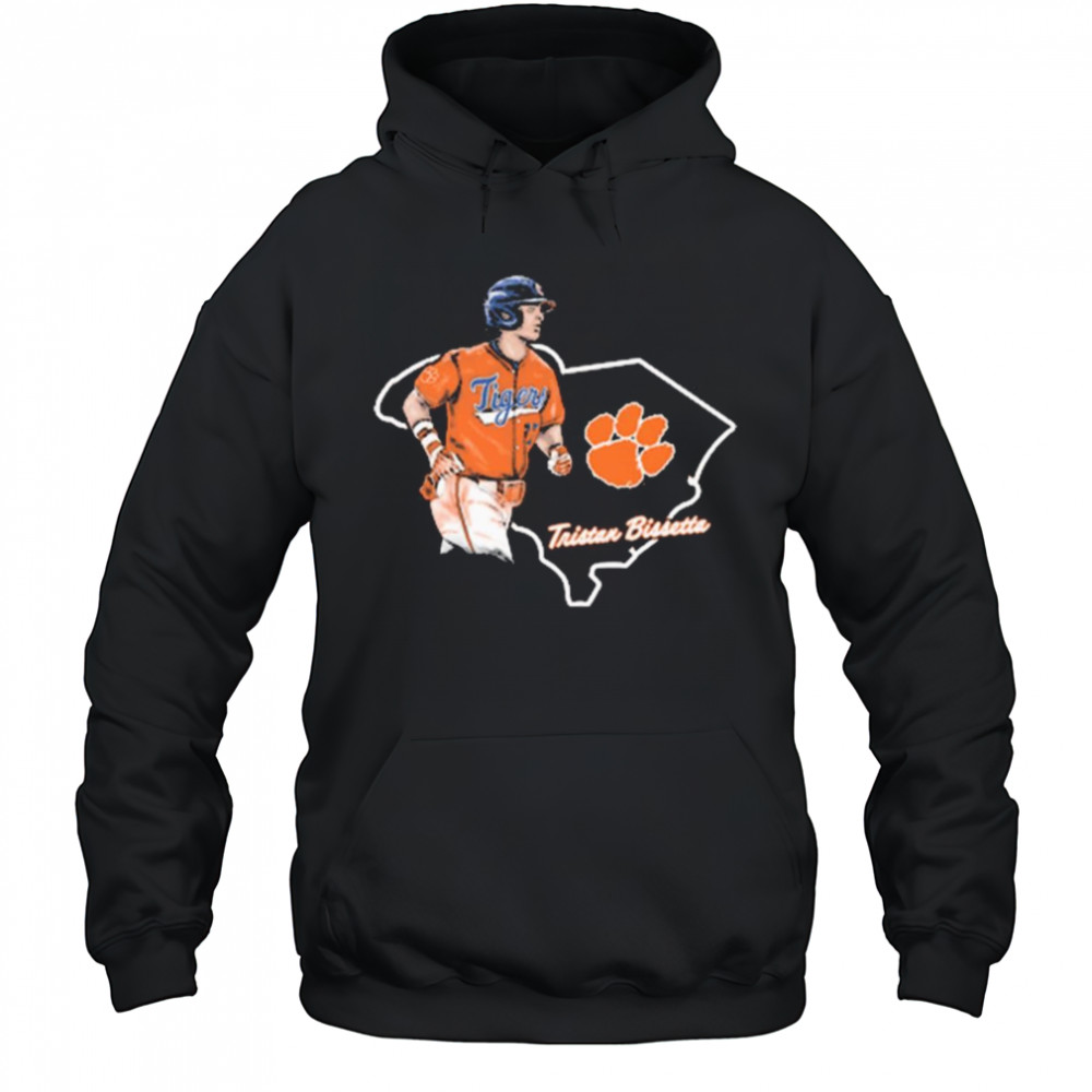 Tristan Bissetta Clemson Tigers Baseball State NCAA Division I 2025 t-shirt Hoodie