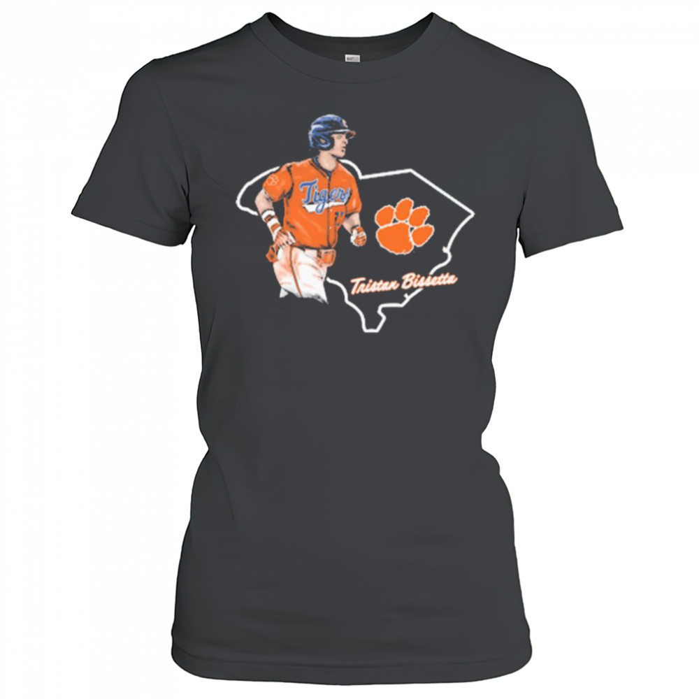 Tristan Bissetta Clemson Tigers Baseball State NCAA Division I 2025 t-shirt Women's T-shirt