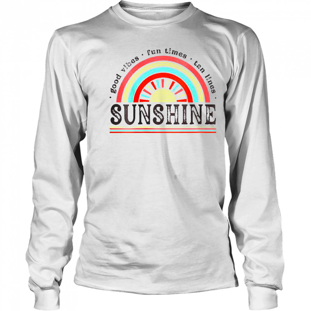 Vibe Fun Times Tan Lines Sunshine T-Shirt Long Sleeved