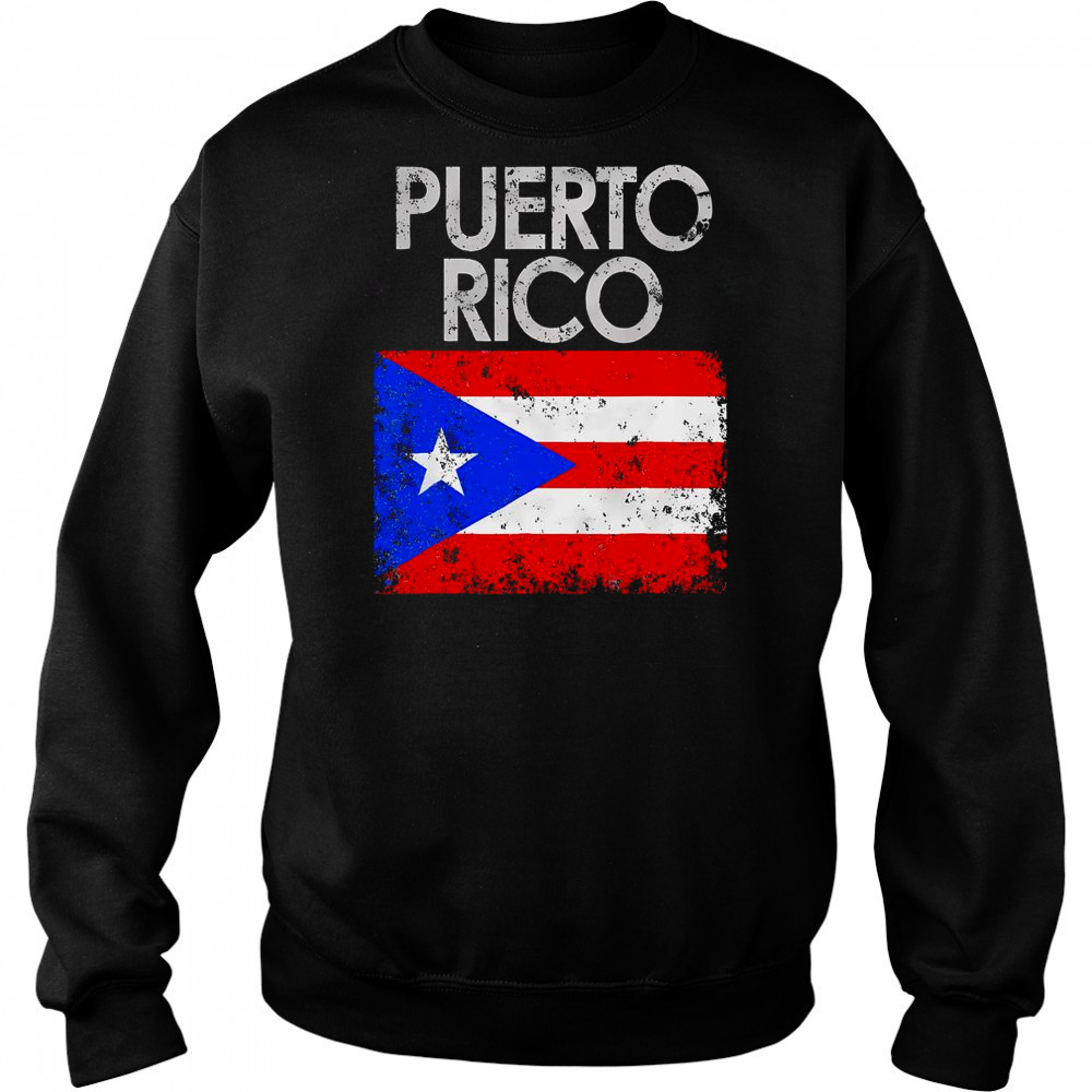 Vintage Puerto Rico Puerto Rican Flag Pride T-Shirt Hoodie