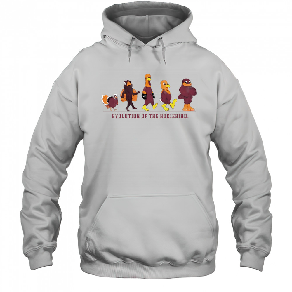 Virginia Tech All Hail To Thee Evolution Of The Hokie Bird Hoodie