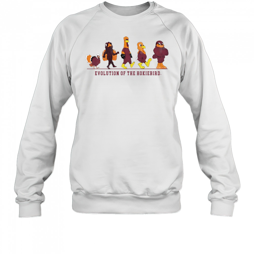 Virginia Tech All Hail To Thee Evolution Of The Hokie Bird Sweatshirt