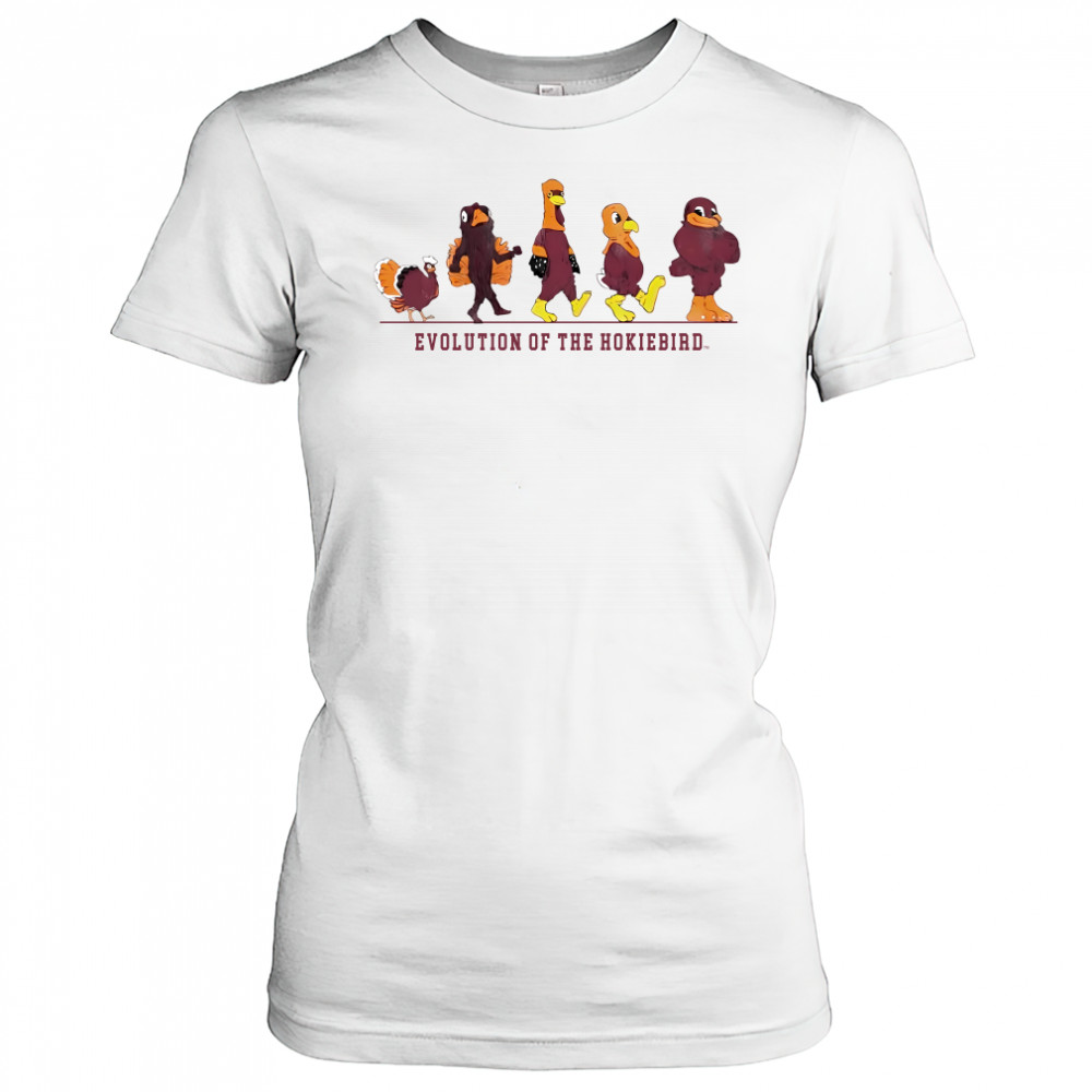 Virginia Tech All Hail To Thee Evolution Of The Hokie Bird Women's T-shirt