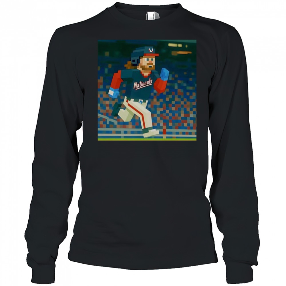 Washington Nationals Trevor Williams Game T-Shirt Long Sleeved