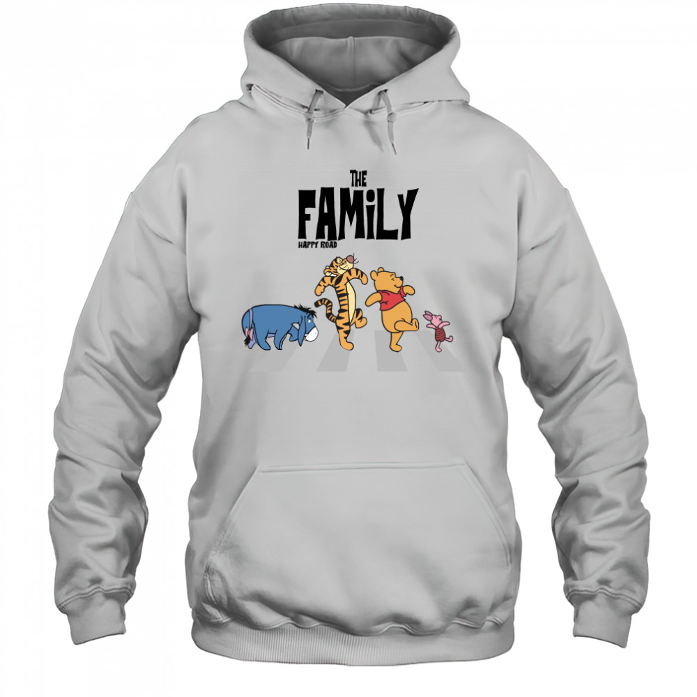 Winnie the Pooh And Friends Abbey Road The Family Happy Road Hoodie