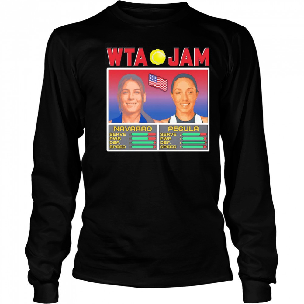 WTA Jam Navarro and Pegula shirt Long Sleeved