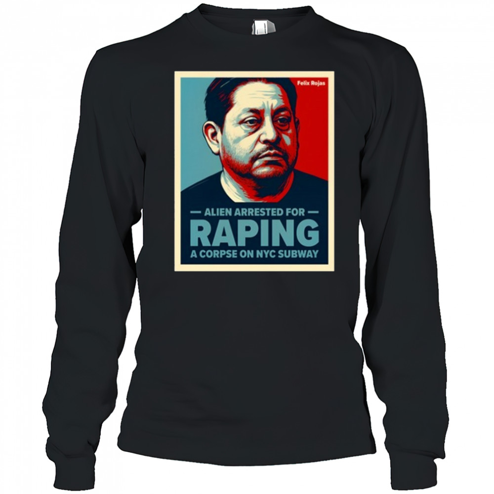 Alien Arrested For Raping A Corpse On Nyc Subway Retro Portrait t-shirt Long Sleeved