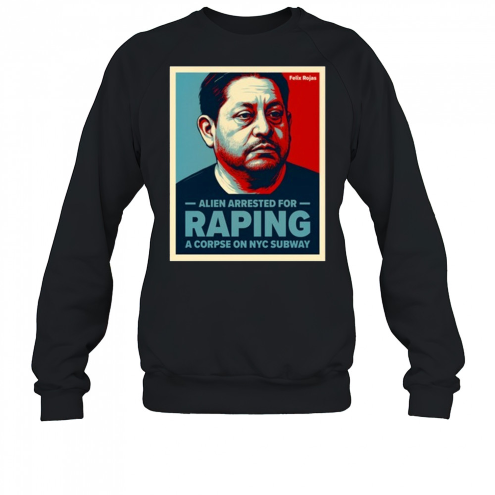 Alien Arrested For Raping A Corpse On Nyc Subway Retro Portrait t-shirt Sweatshirt