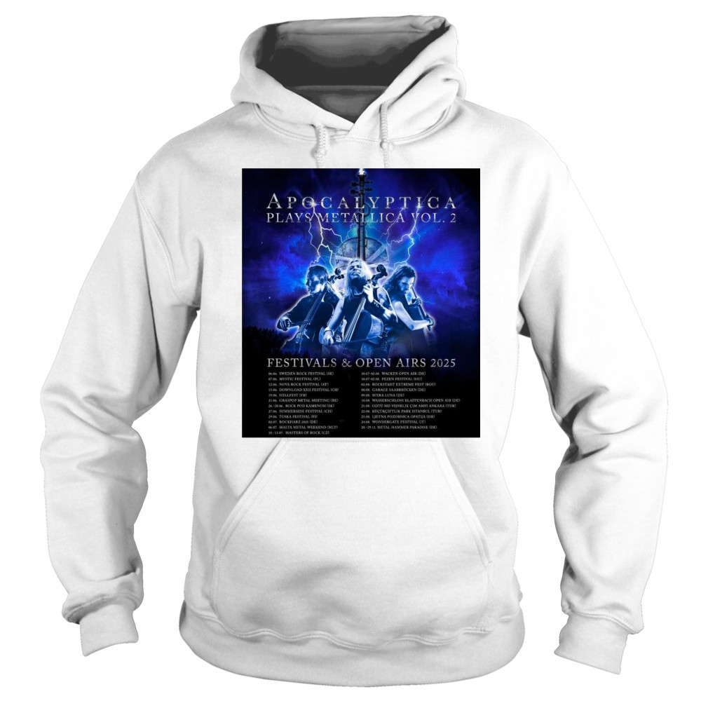 Apocalyptica Plays Metallica Vol.2 Festivals & Open Airs 2025 t-shirt Sweatshirt