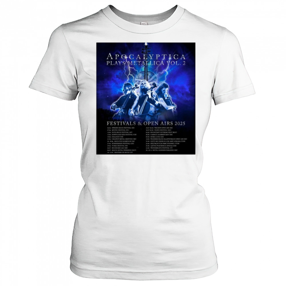 Apocalyptica Plays Metallica Vol.2 Festivals & Open Airs 2025 t-shirt Women's T-shirt