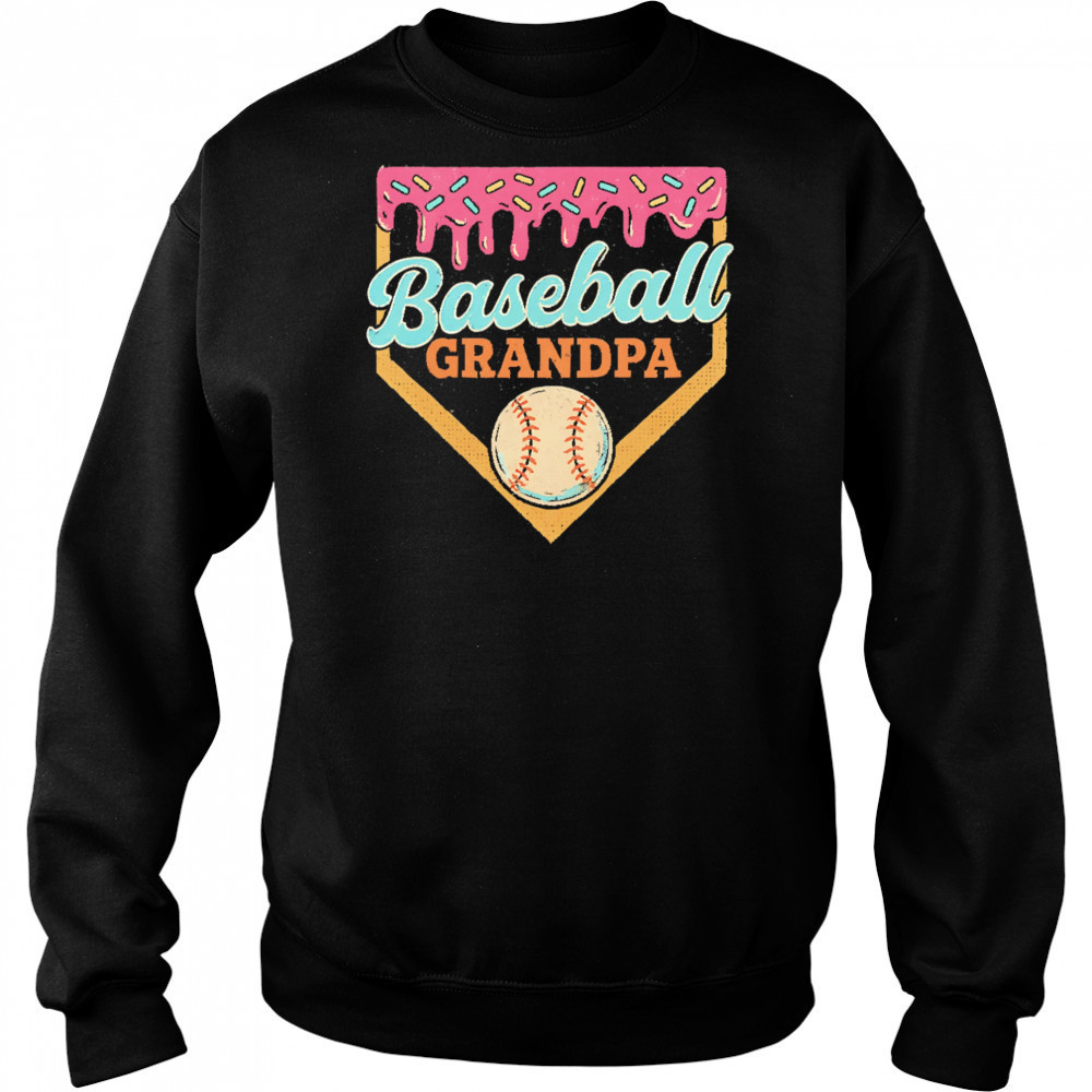 Baseball grandpa ice cream drip shirt Hoodie