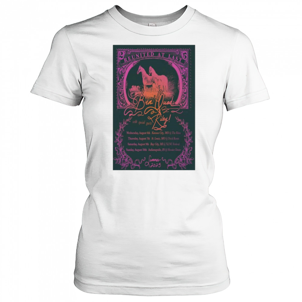 Ben Quad Reunited At Last Summer Tour 2025 t-shirt Women's T-shirt