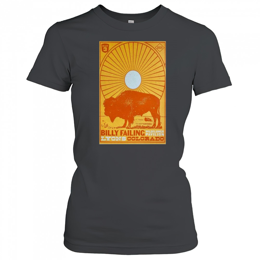 Billy Failing Wildflower Pavilion Lyons CO May 3 2025 Concert t-shirt Women's T-shirt