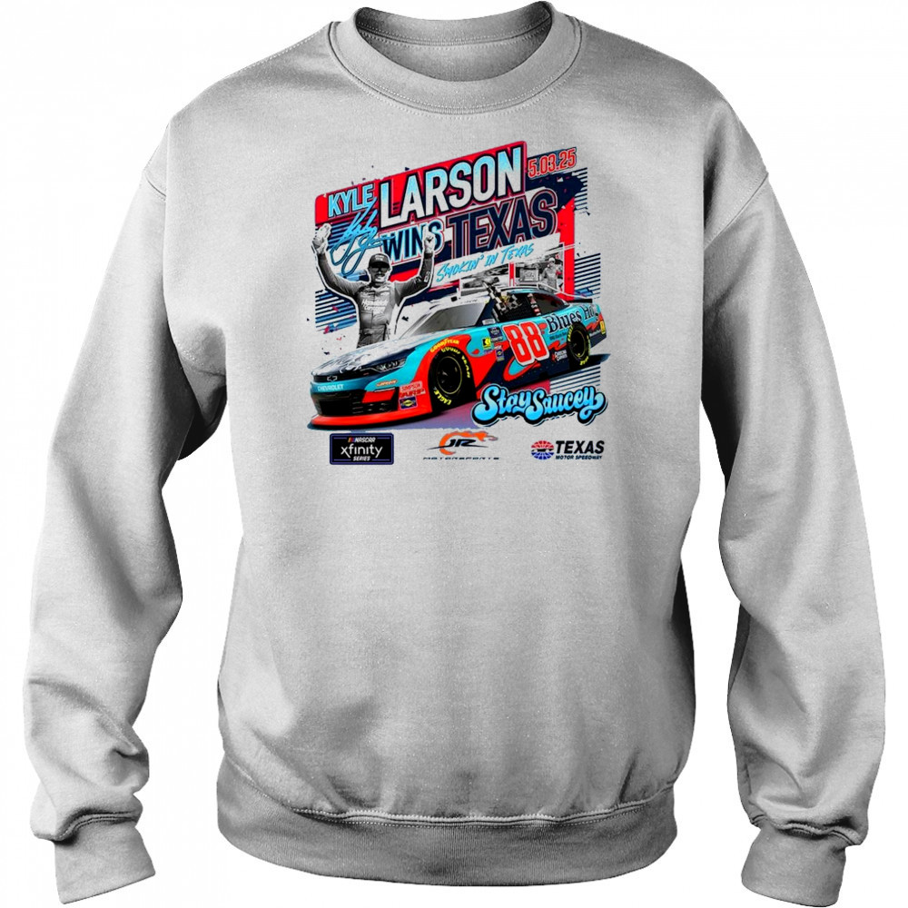 Checkered Flag Sports Kyle Larson 2025 Xfinity Series Andy’s Frozen Custard 300 Race Winner Texas Signature 2025 t-shirt Hoodie
