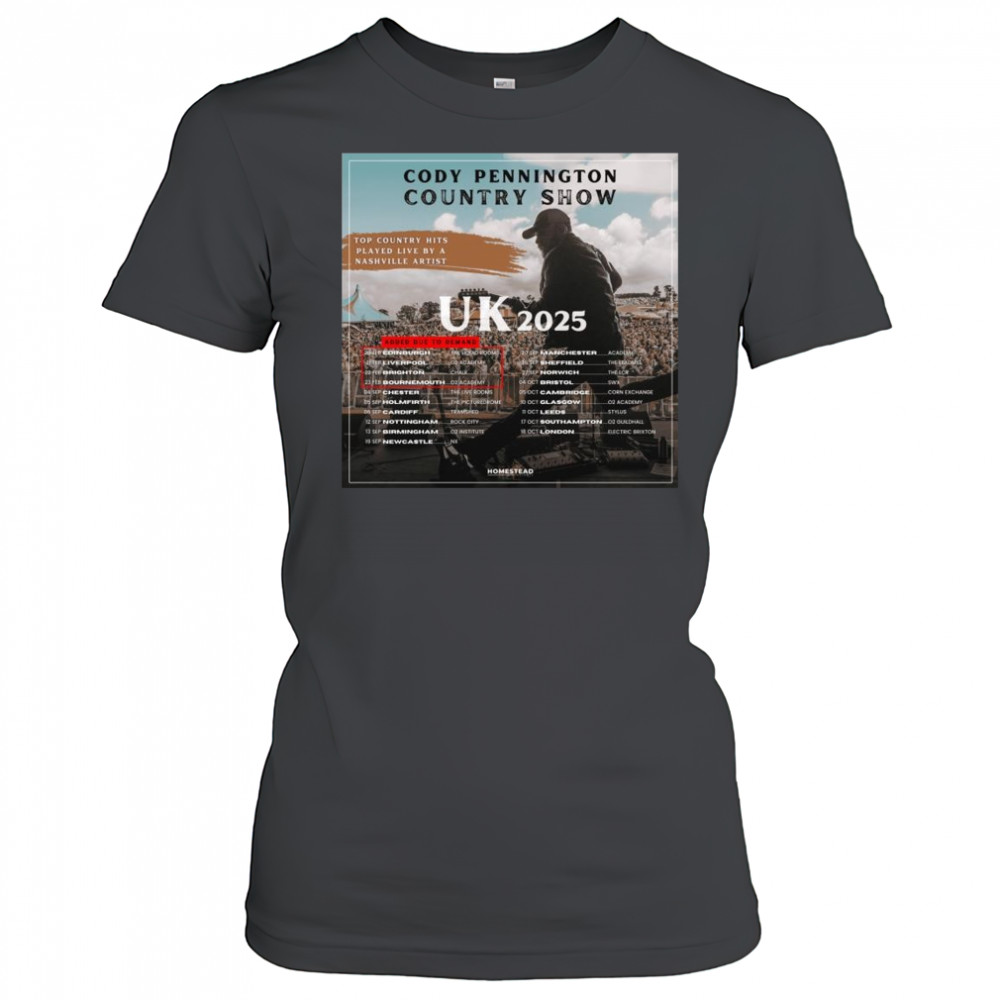 Cody Pennington Country Show UK Tour 2025 Shirt Women's T-shirt
