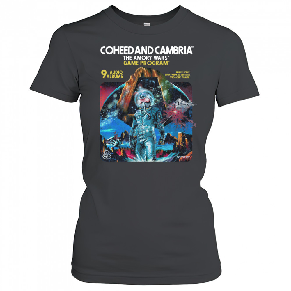 Coheed and Cambria The Amory Wars Game Program 9 audio albums Women's T-shirt