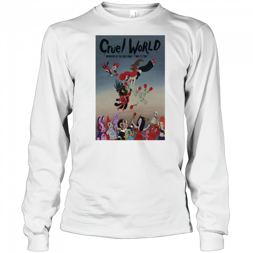 Cruel World Brookside Golf Course, Pasadena, CA May 17 2025 Tour t-shirt Long Sleeved