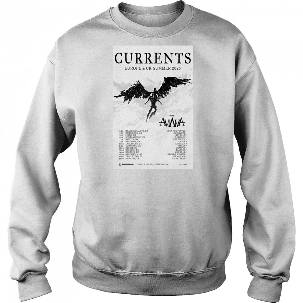 Currents Poster Europe & UK Summer 2025 Shirt Hoodie