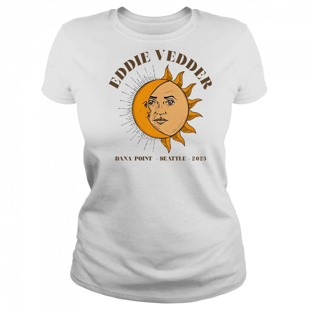 Eddie Vedder Dana Point Seattle 2023 Moon and Sun Women's T-shirt