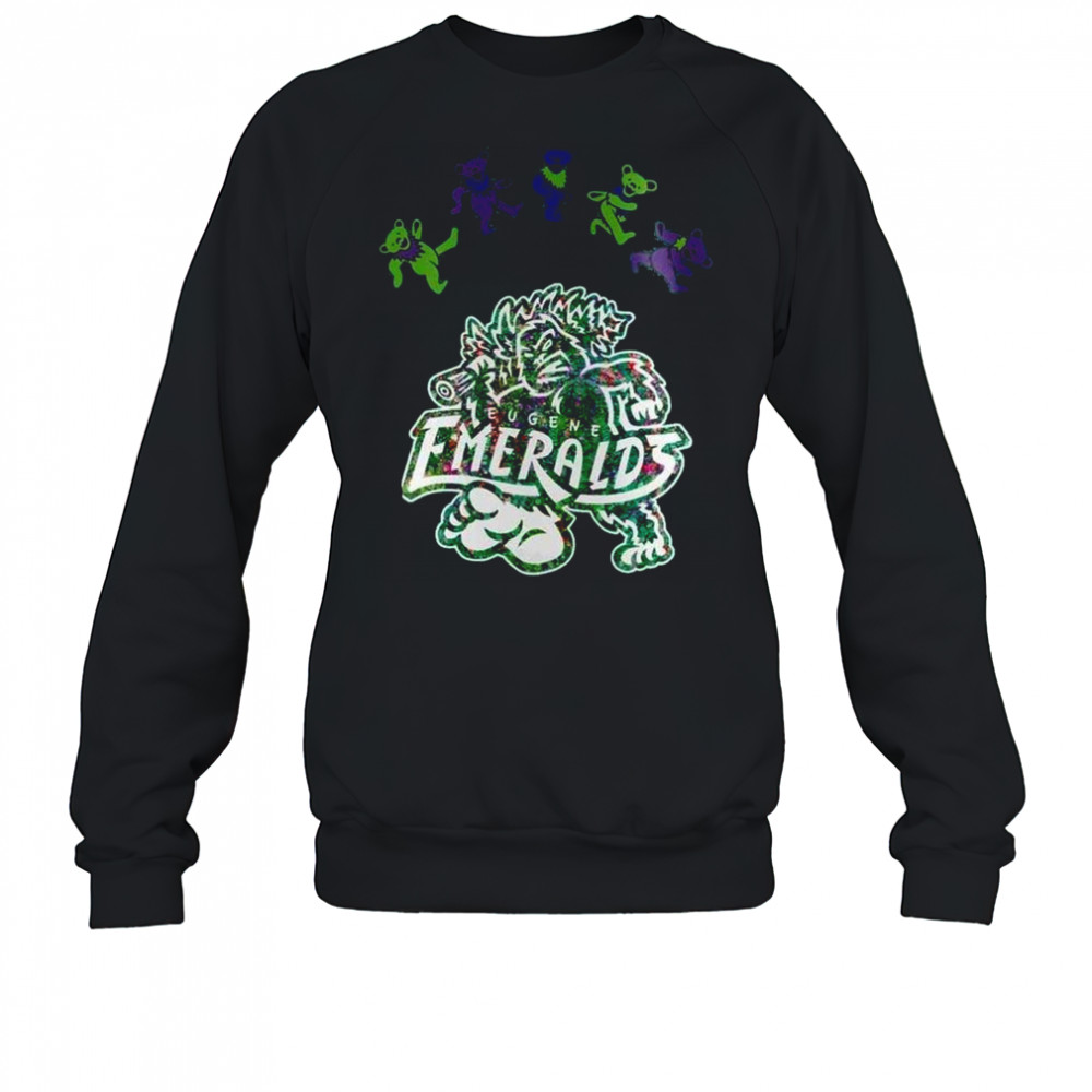 Eugene Emeralds Grateful Dead 60th Anniversary 2025 Baseball Shirt Sweatshirt