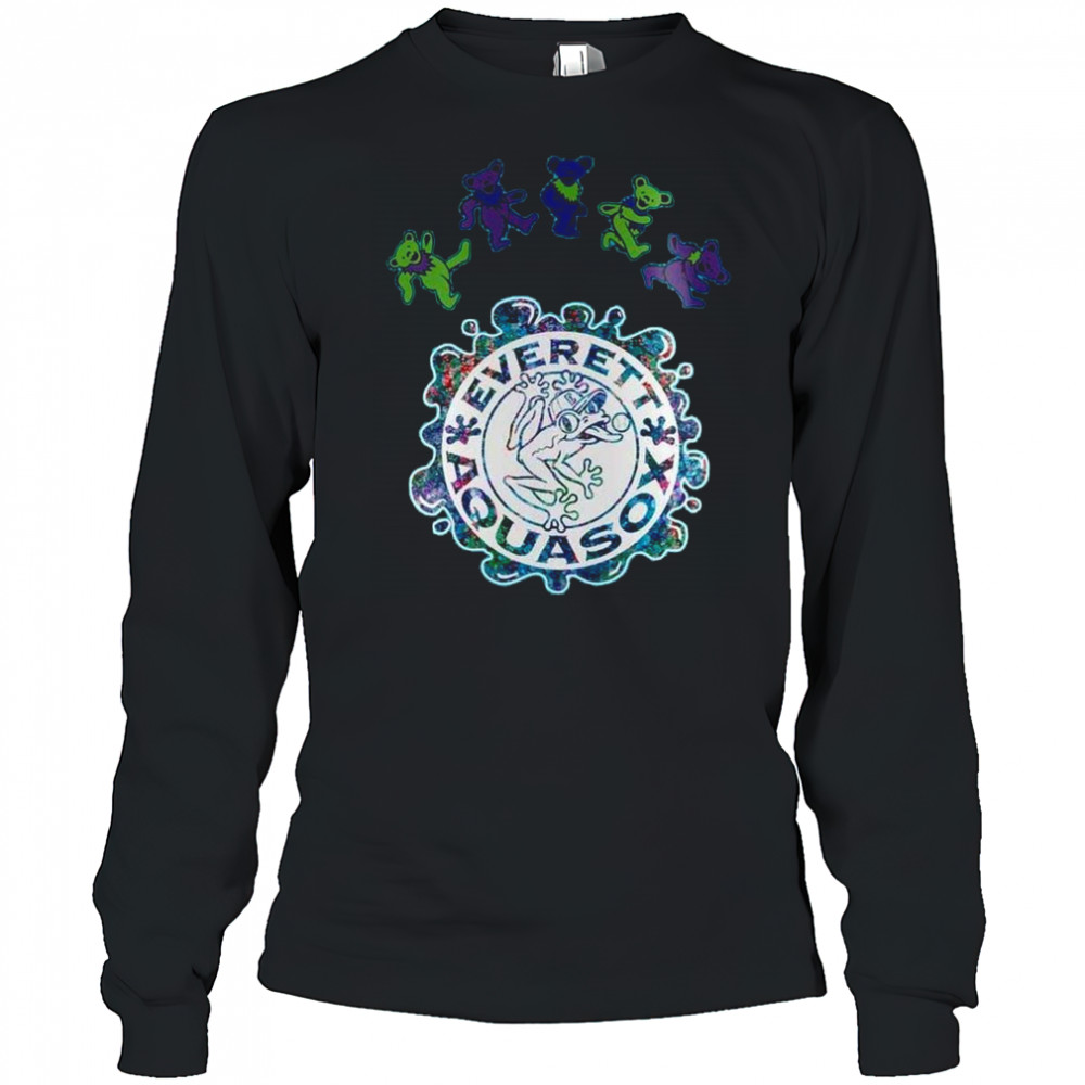 Everett AquaSox Grateful Dead 60th Anniversary 2025 Baseball Shirt Long Sleeved