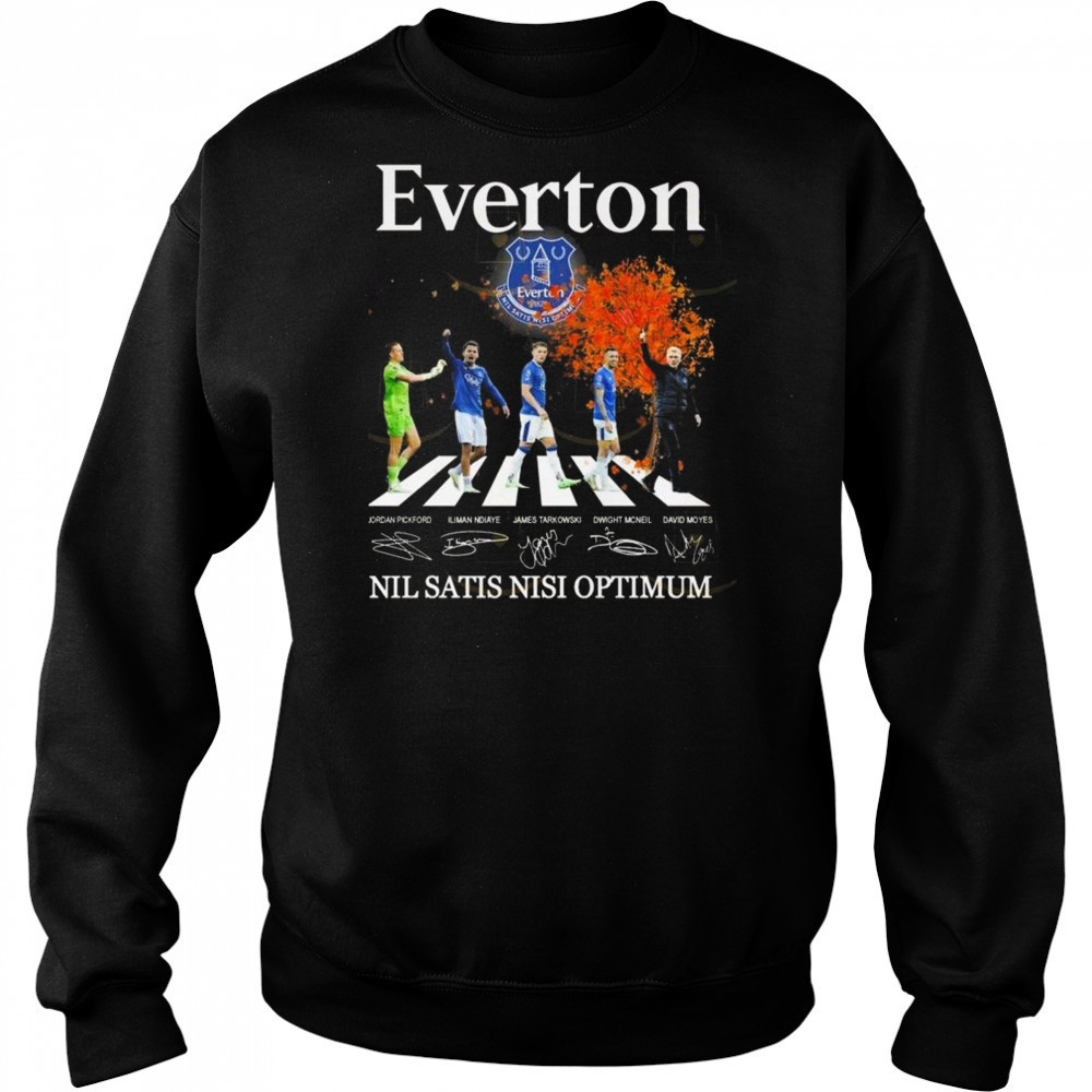 Everton Nil Satis Nisi Optimum Signatures Walking Shirt Hoodie