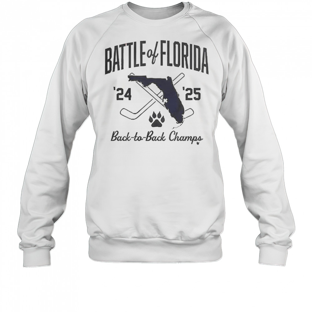 Florida Hockey Battle Of Florida Back To Back Champs T-Shirt Sweatshirt